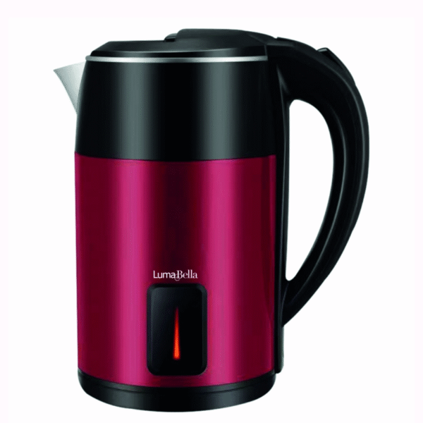إبريق الشاي غلاية كهربائية من لومابيلا الفولاذ المقاوم للصدأ غلاية بقوة 1500 وات وسعة 2.5 لتر
