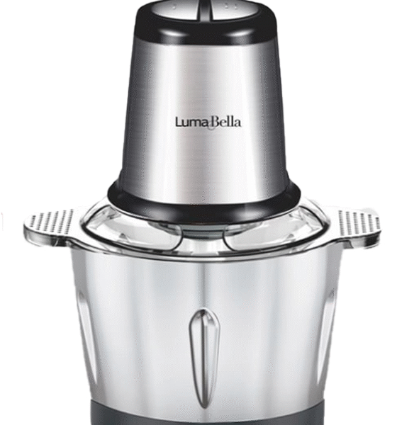 كبة قطاعة اللحوم والخضروات - 800 وات , سعة 3 لتر- أسود وفضي من Luma Bella