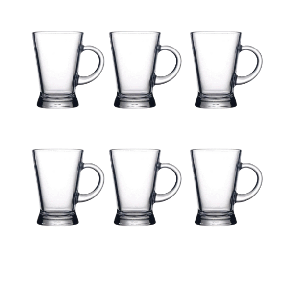 طقم مج شاي هيبيلي من باشابشتي، 6 أكواب – 180 مل