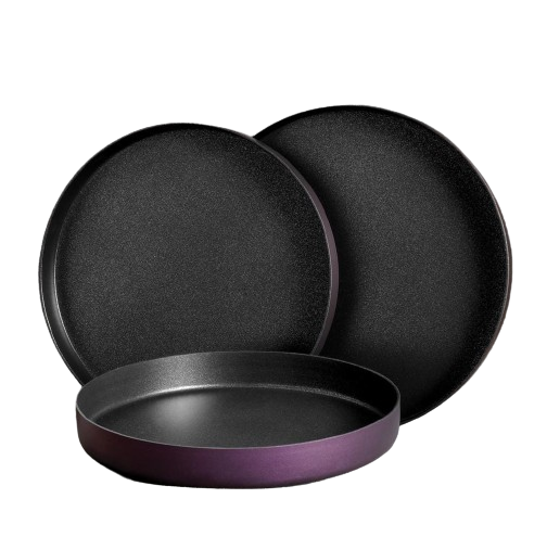 طقم صينية بيتزا تيفال 3 قطع مقاس 26,28,30 من سولي