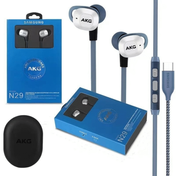 سماعة سامسونج AKG N29 من نوع C سوبر باس بأفضل جودة - AUX