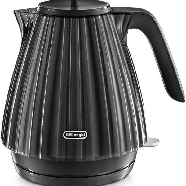 ديلونجي غلاية كهربائية من باليرينا، قاعدة دوارة 360 درجة، مؤشر مستوى المياه، تخزين السلك، KBD3001.BK، 3000 واط، قابس بريطاني، اسود