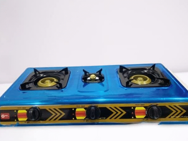 بوتجاز مسطح اشعال ذاتى 3 عين من جراند - استانلس ستيل